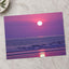 Sun Setting Over Ocean with Violet Sky Photography Print (4 Sizes) - Heavyweight