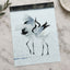 Two Red-Crowned Cranes Dancing on Snow Photographic Art Print (4 Sizes)