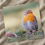 European Robin on Ground Photo Wall Art (7 Sizes) - Heavyweight