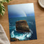 Rainbow Over Ocean Near Rocky Cliff Photography Print (7 Sizes) - Satin Luster