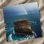 Rainbow Over Ocean Near Rocky Cliff Photography Print (7 Sizes) - Satin Luster