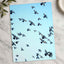 Flock of Pigeons Flying in Clear Blue Sky Photographic Art Print (7 Sizes)