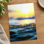Sun Setting Over a Splashing Water Photographic Art Print (7 Sizes) - Frameable