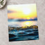 Sun Setting Over a Splashing Water Photographic Art Print (7 Sizes) - Frameable