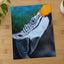 Close Up of Blue and Yellow Parrot's Head Photo Print (7 Sizes) - Frameable