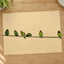 Group of Green Birds Sitting on Wire Ohio Photo Wall Art (7 Sizes)