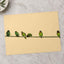 Group of Green Birds Sitting on Wire Ohio Photo Wall Art (7 Sizes)