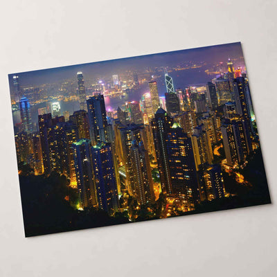 Hong Kong Cityscape from Victoria Peak Photography Print (7 Sizes) - Frameable