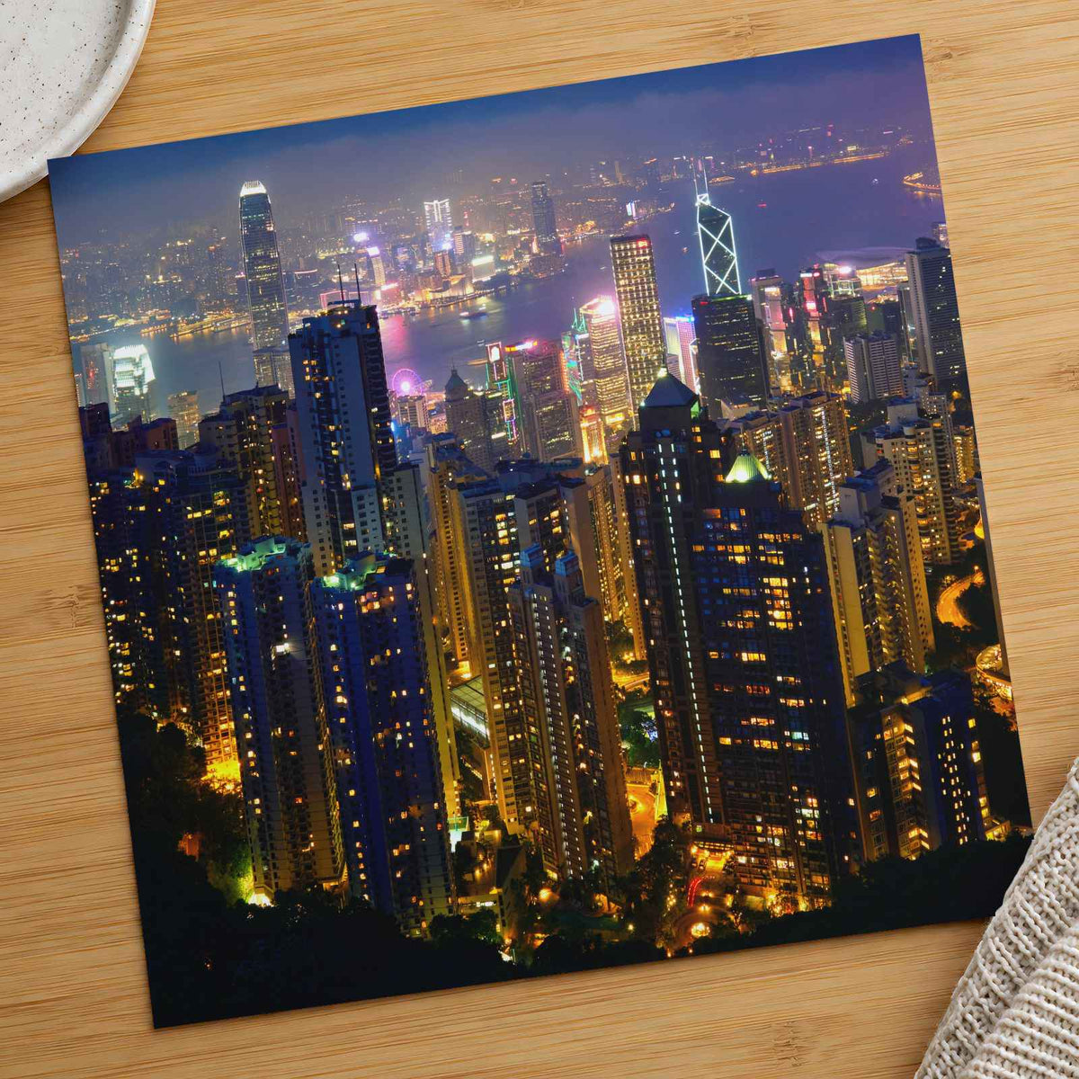 Hong Kong Cityscape from Victoria Peak Photography Print (7 Sizes) - Frameable