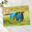 Couple of Colorful Scarlet Macaws Flying Photography Print (7 Sizes) - Frameable