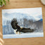 Bald Eagle Swooping Down to Alaska Snow Photography Print (7 Sizes) - Frameable