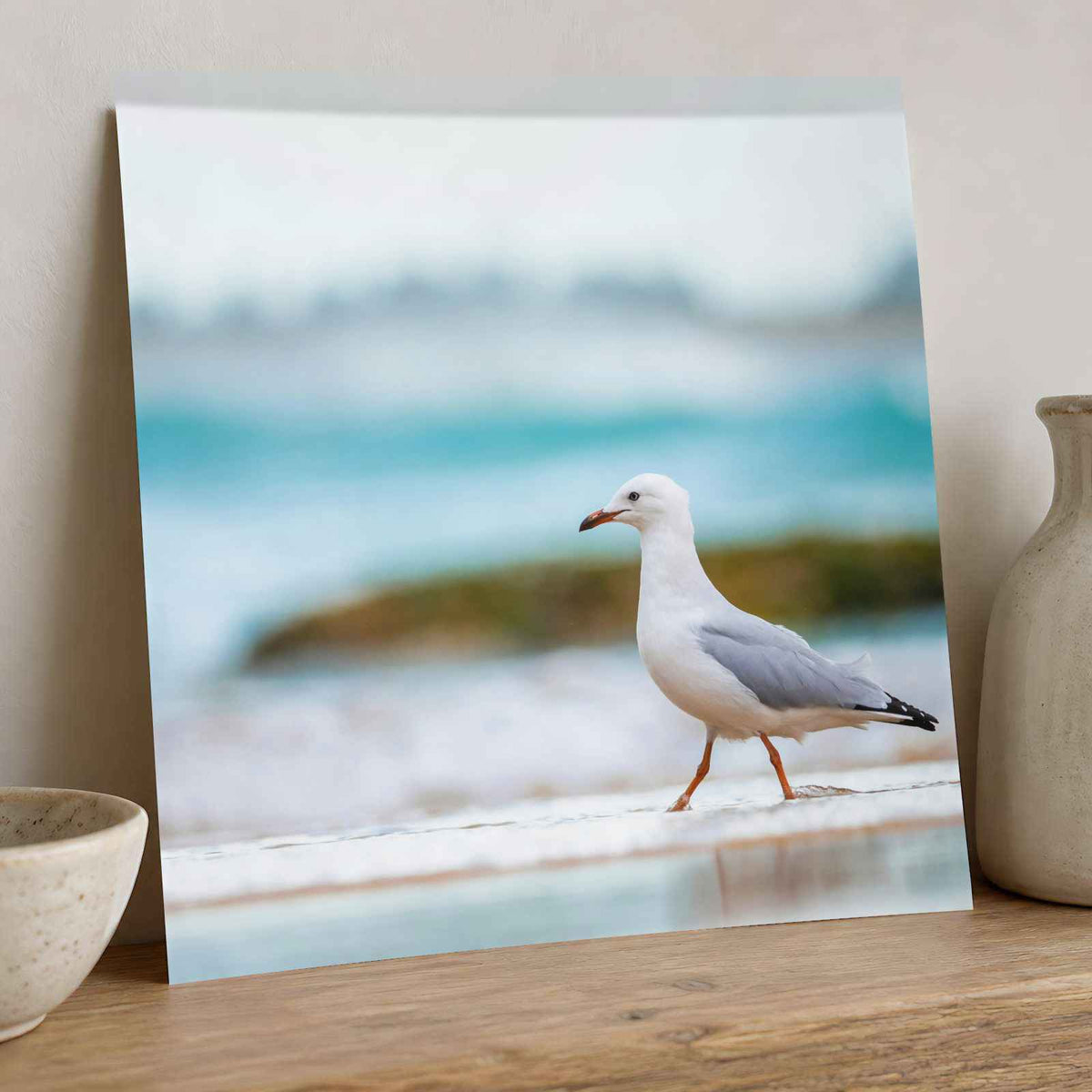 Seagull Walking on Beach Photo Print (7 Sizes) - Crisp Detail