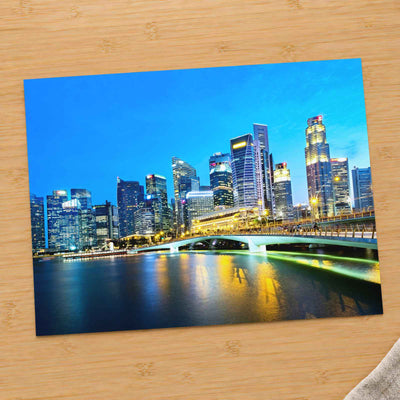 Singapore Skyline in Evening