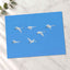 Flock of Geese Flying Through a Blue Sky Photography Print (7 Sizes) - Frameable