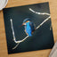 Blue Kingfisher Sitting on Branch of Tree Kendal England Photo Print (7 Sizes)