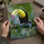 Colorful Toucan Perched on Branch Photography Print (7 Sizes) - Satin Luster