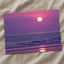Violet Sun Setting Over Ocean Photography Print (4 Sizes) - Ready to Frame