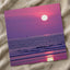 Violet Sun Setting Over Ocean Photography Print (4 Sizes) - Ready to Frame
