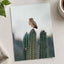 Small Owl Perched Atop a Prickly Cactus Photographic Art Print (7 Sizes)