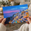 Santorini at Night Photographic Art Print (7 Sizes) - Crisp Detail