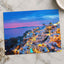 Santorini at Night Photographic Art Print (7 Sizes) - Crisp Detail