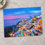Santorini at Night Photo Print Wall Decor