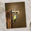Blue Tit under Water Tap Photography Print (6 Sizes) - Premium Quality