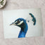 Peacock Side Portrait Photographic Art Print (7 Sizes) - High Quality