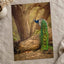 Elegant Peacock in Woods Photo Wall Print (7 Sizes) - Crisp Detail