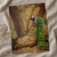 Elegant Peacock in Woods Photo Wall Print (7 Sizes) - Crisp Detail