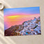 Santorini with Beautiful Sky Photography Print (7 Sizes) - Printed in USA