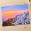 Santorini with Beautiful Sky Photography Print (7 Sizes) - Printed in USA