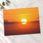 Sun Sets Creating a Beautiful Orange Sky Photographic Art Print (7 Sizes)