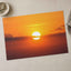 Sun Sets Creating a Beautiful Orange Sky Photographic Art Print (7 Sizes)
