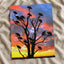 Vivid Sky Silhouettes of Vultures on Tree Photo Wall Print (7 Sizes) - Frameable