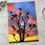 Vivid Sky Silhouettes of Vultures on Tree Photo Wall Print (7 Sizes) - Frameable