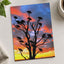 Vivid Sky Silhouettes of Vultures on Tree Photo Wall Print (7 Sizes) - Frameable