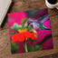 Ruby Throated Hummingbird, Mexican Sunflower Photographic Art Print (7 Sizes)