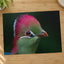 Close-up of Green Bird with Red Crest Photo Wall Art (7 Sizes) - Frameable