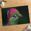 Close-up of Green Bird with Red Crest Photo Wall Art (7 Sizes) - Frameable