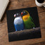 Two Parakeet Birds Sitting on Tree Branch Photo Wall Print (6 Sizes) - Frameable