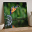 Common Kingfisher Emerging from Water Photographic Art Print (7 Sizes)
