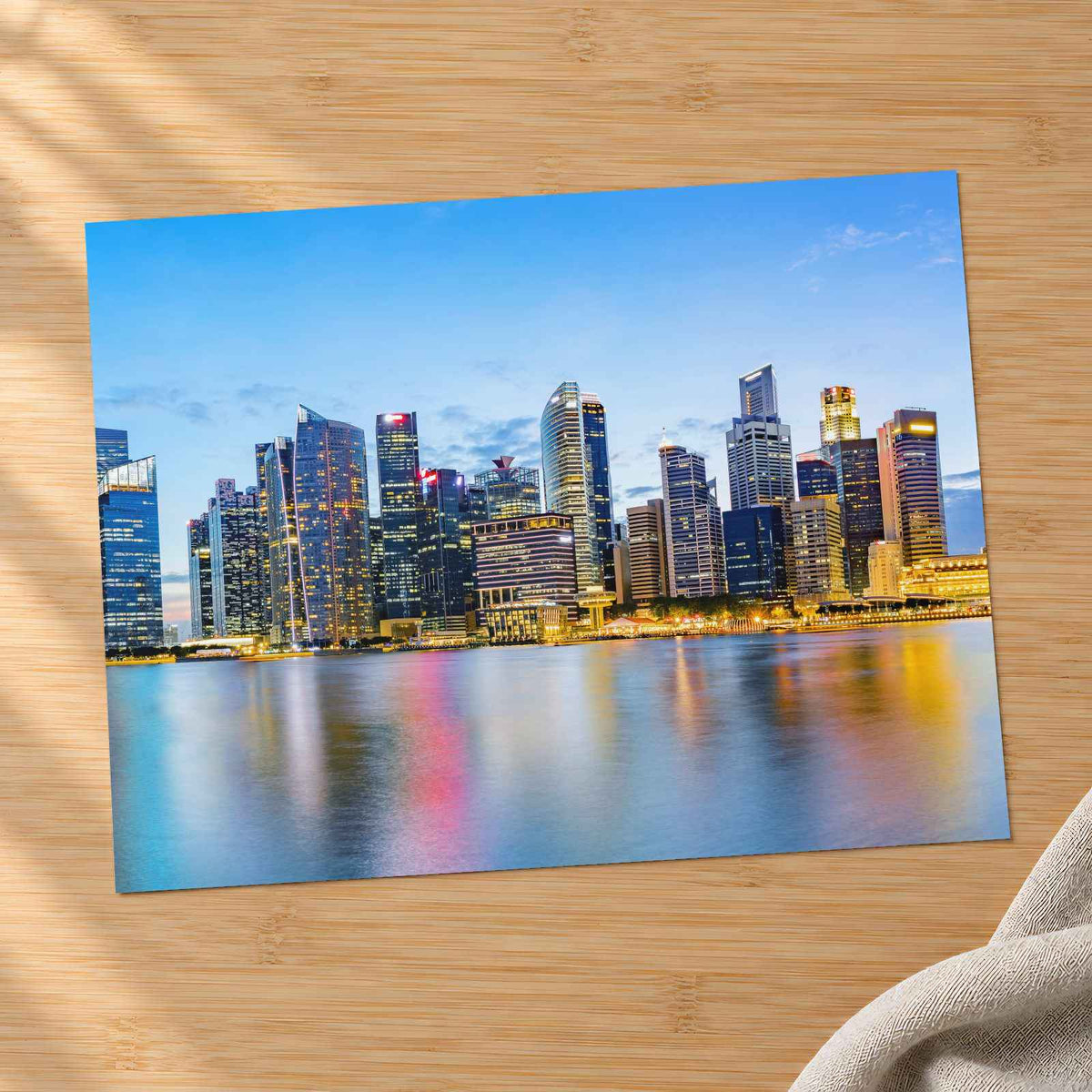 Singapore Financial District Skyline Photography Print (7 Sizes) - Crisp Detail