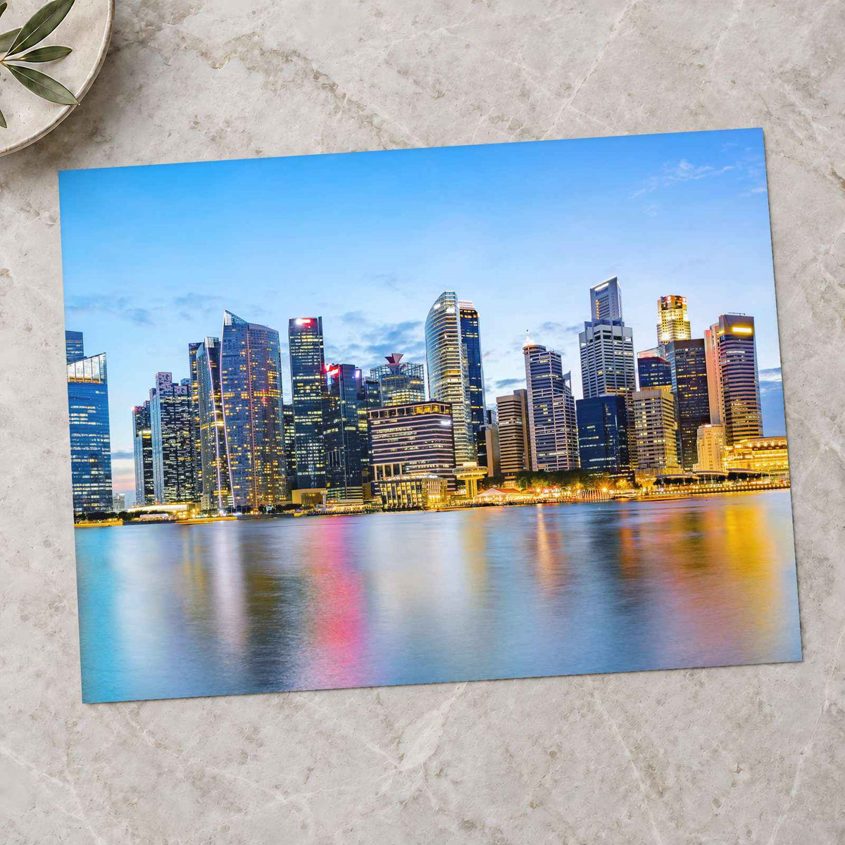 Singapore Financial District Skyline Photography Print (7 Sizes) - Crisp Detail
