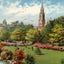 The Upper Gardens Bournemouth in 1904 Vintage Print (7 Sizes) - High Quality
