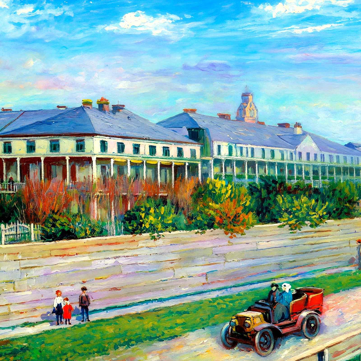 Ursuline Convent New Orleans in 1907 Art Print (7 Sizes) - Reproduction