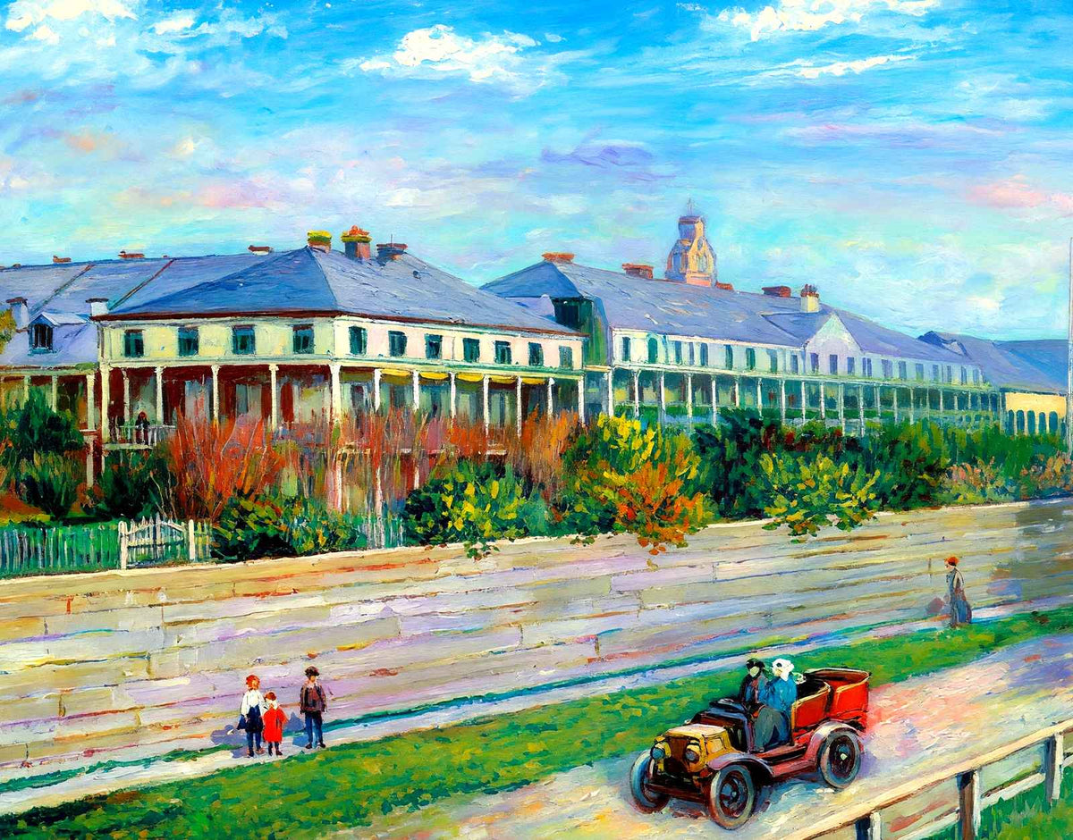 Ursuline Convent New Orleans in 1907 Art Print (7 Sizes) - Reproduction