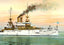 Battleship Illinois in 1906 Vintage Print (7 Sizes) - High Quality