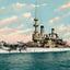 Battleship Oregon in 1906 Vintage Print (7 Sizes) - High Quality