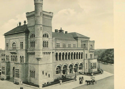 US Post Office San Antonio in 1906 Vintage Print (7 Sizes) - Premium Print
